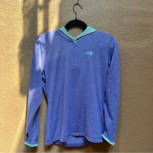 The North Face Heather Blue Long Sleeve Top